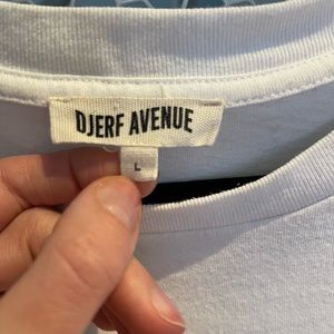Djerf Avenue Essential T-shirt (large, white)